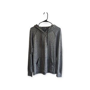 Mens SportsWear Athletic Hoodie Dark Gray Size L